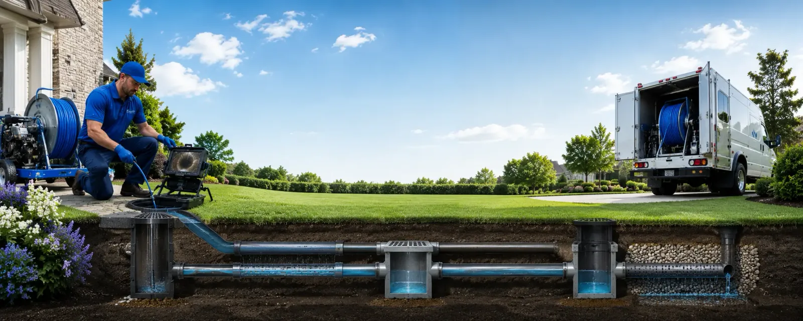 Outdoor drain cleaning information for Buffalo Gap, SD